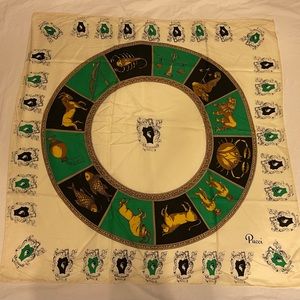VINTAGE SILK PUCCI ZODIAC SCARF